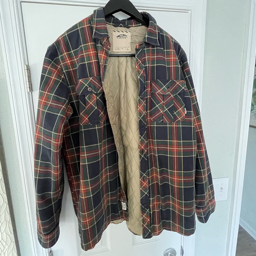 Vans insulated flannel shirt jacket